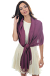 Cashmere & Silk ladies shawls platine prune 201 cm x 71 cm